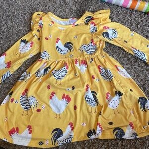 A baby winter chicken dress